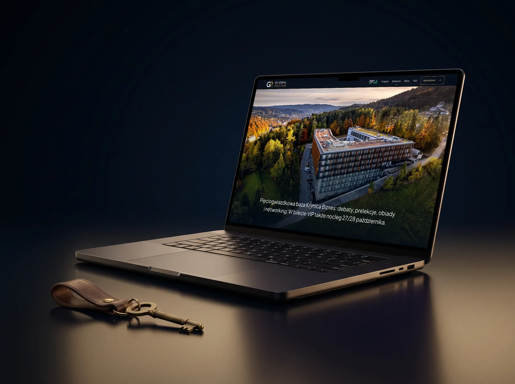 Krynica Biznes landing page - the 5* Hotel Belmonte section